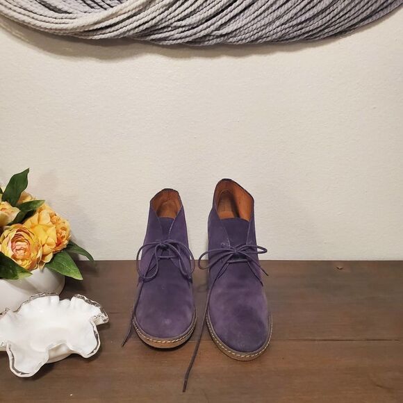 Donald Pliner Harmony Purple Ankle Boot Sz 8 - Picture 2 of 7